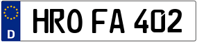 Trailer License Plate
